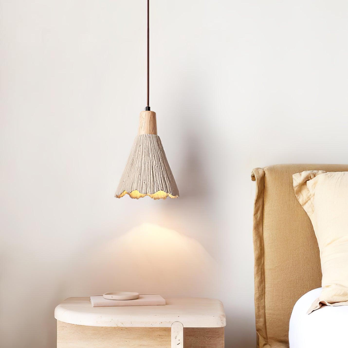 Concrete Pleated Drop light Pendant Lamp