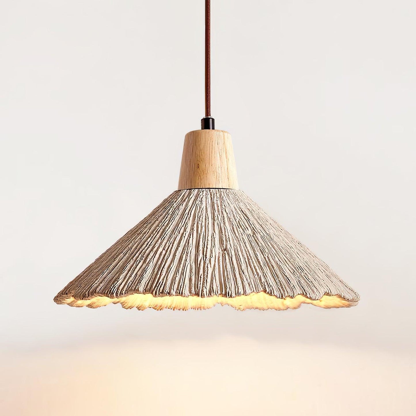 Concrete Pleated Drop light Pendant Lamp