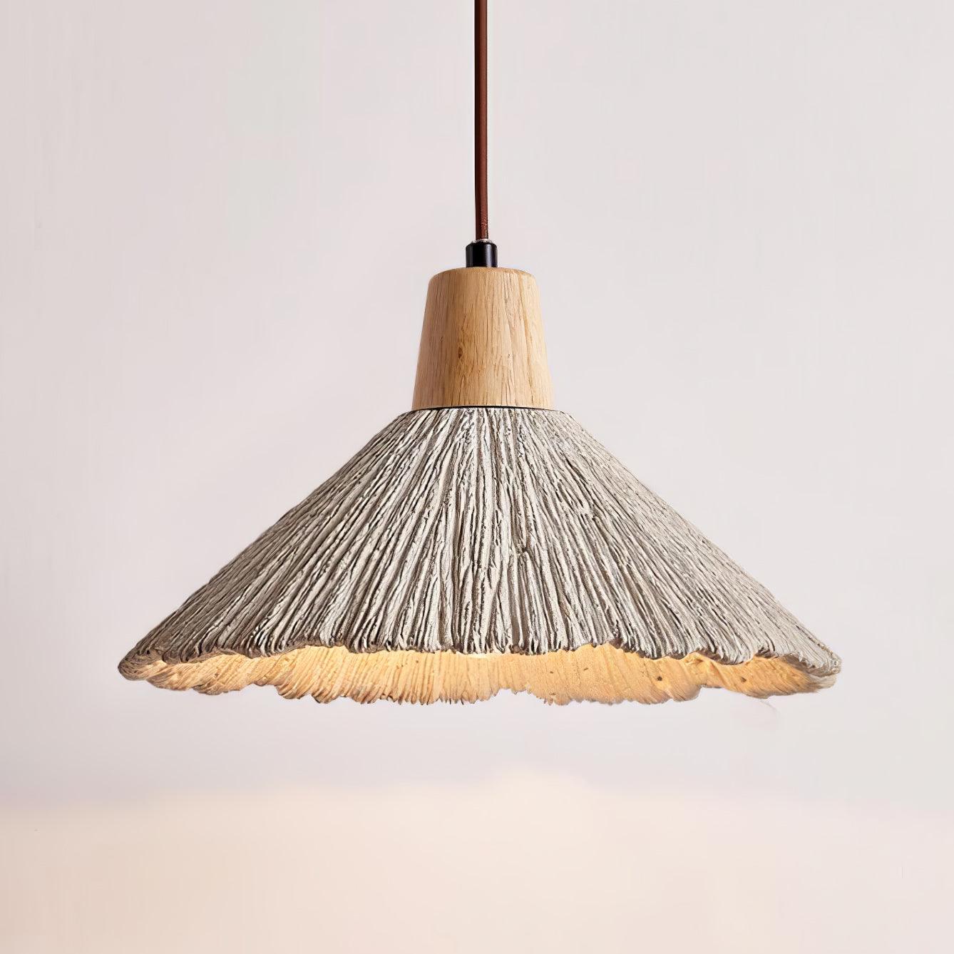 Concrete Pleated Drop light Pendant Lamp