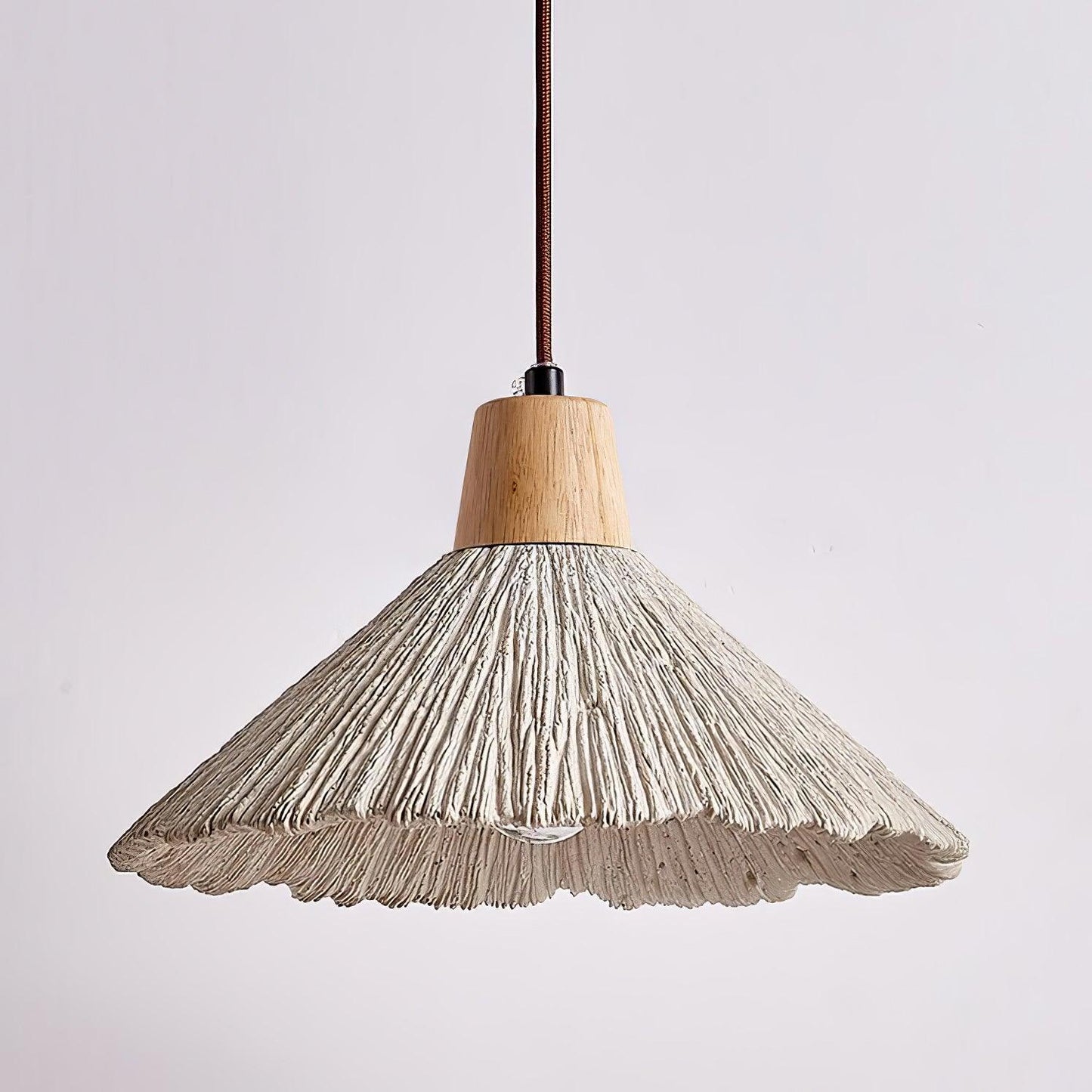 Concrete Pleated Drop light Pendant Lamp