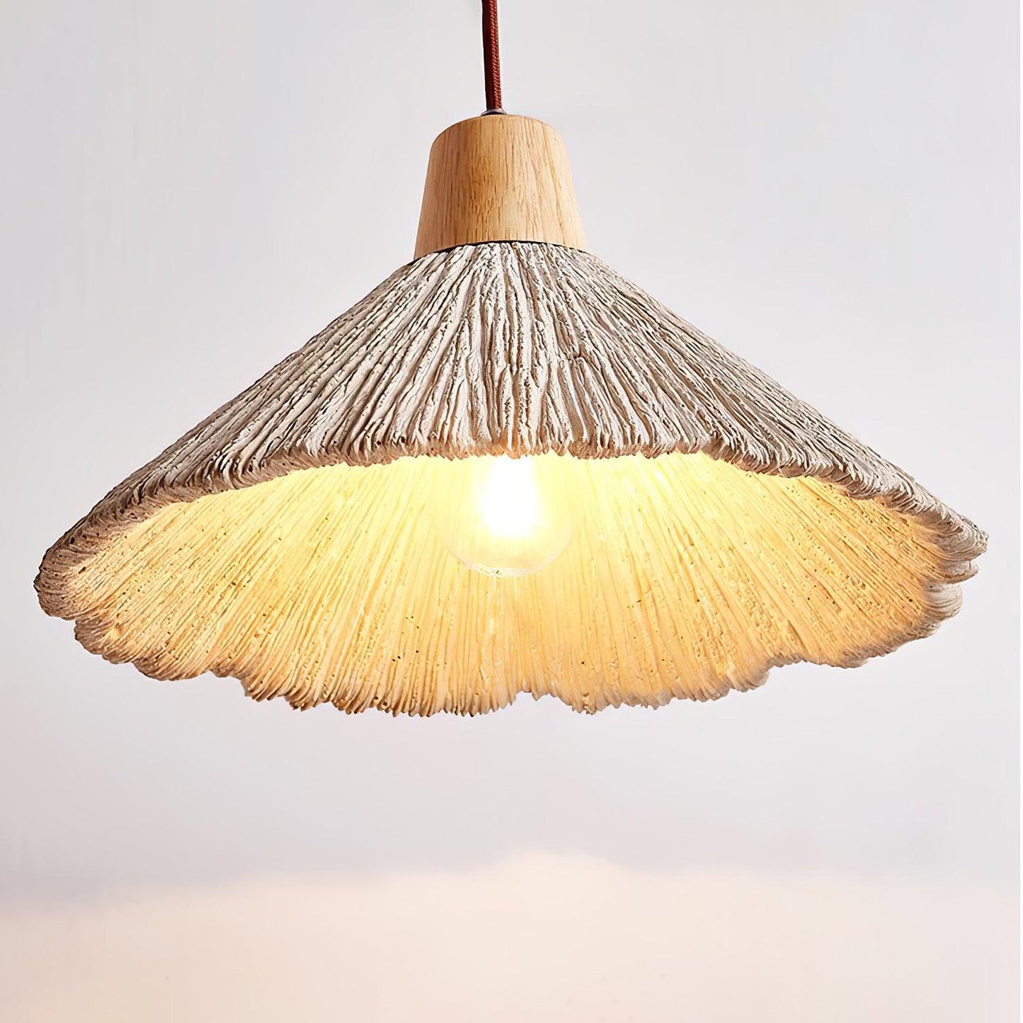 Concrete Pleated Drop light Pendant Lamp