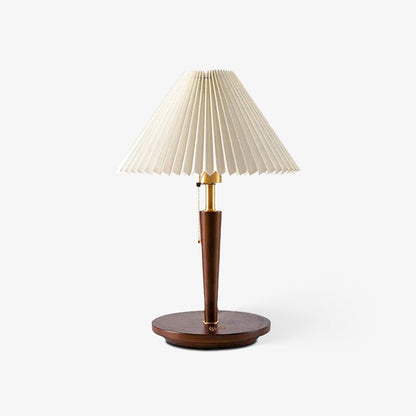 Cone Pleated Fabric Portable lamp Table Lamp