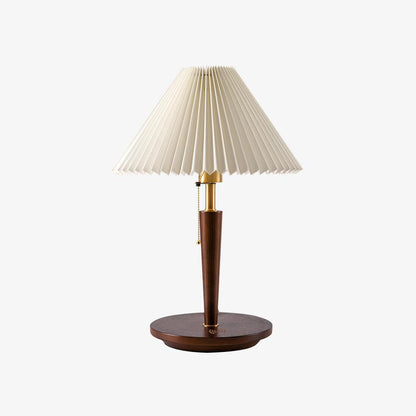 Cone Pleated Fabric Portable lamp Table Lamp