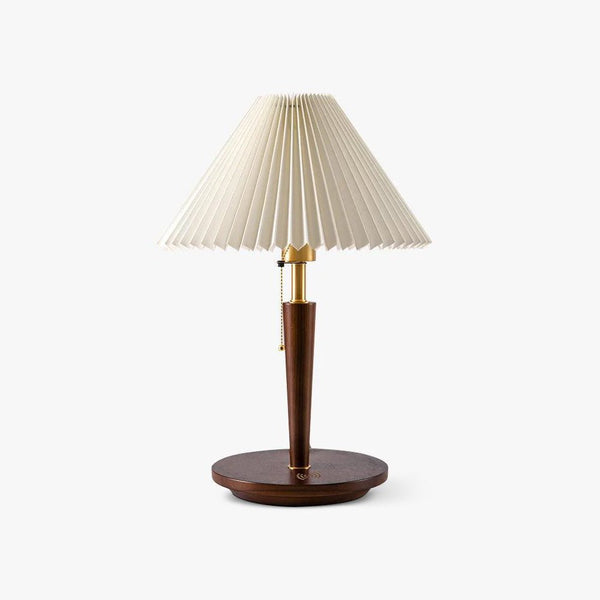 Cone Pleated Fabric Portable lamp Table Lamp