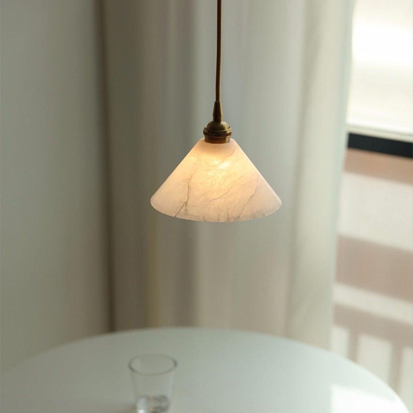 Conical Brass Drop light Pendant Lamp