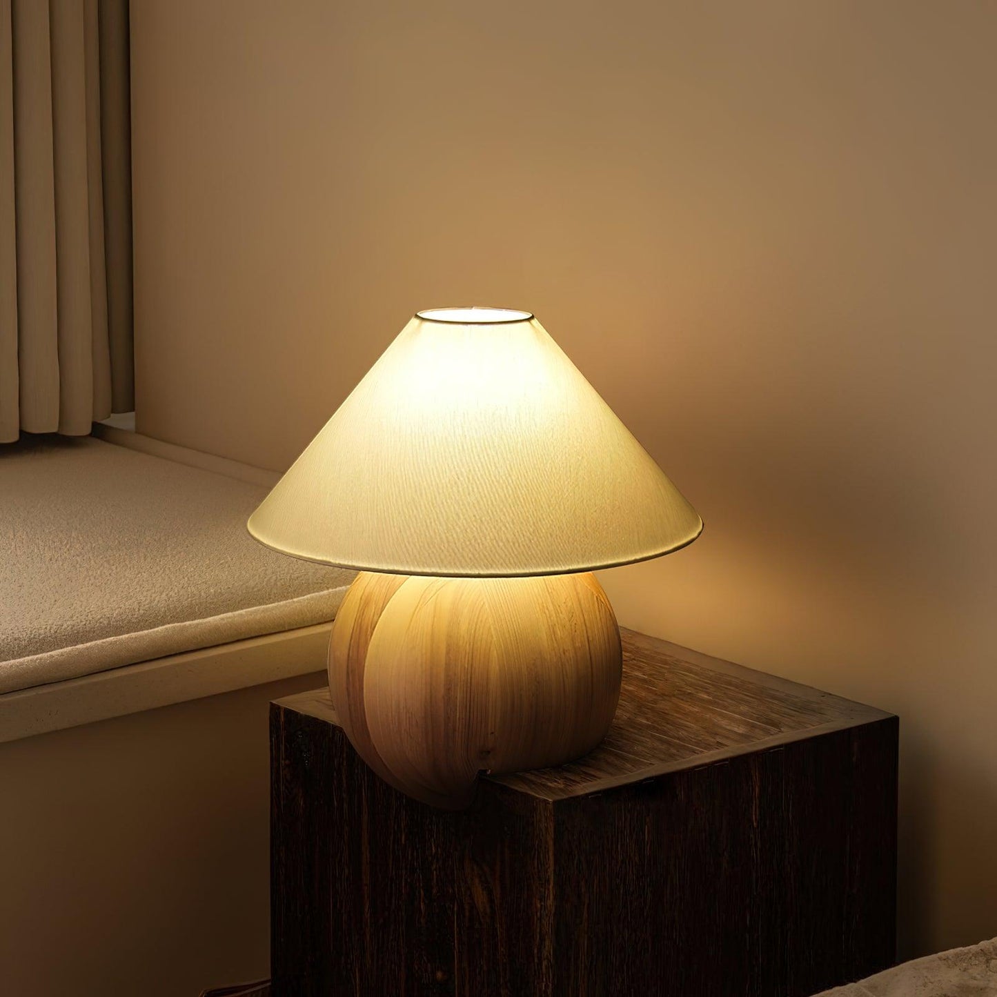 Corner Log Portable lamp Table Lamp