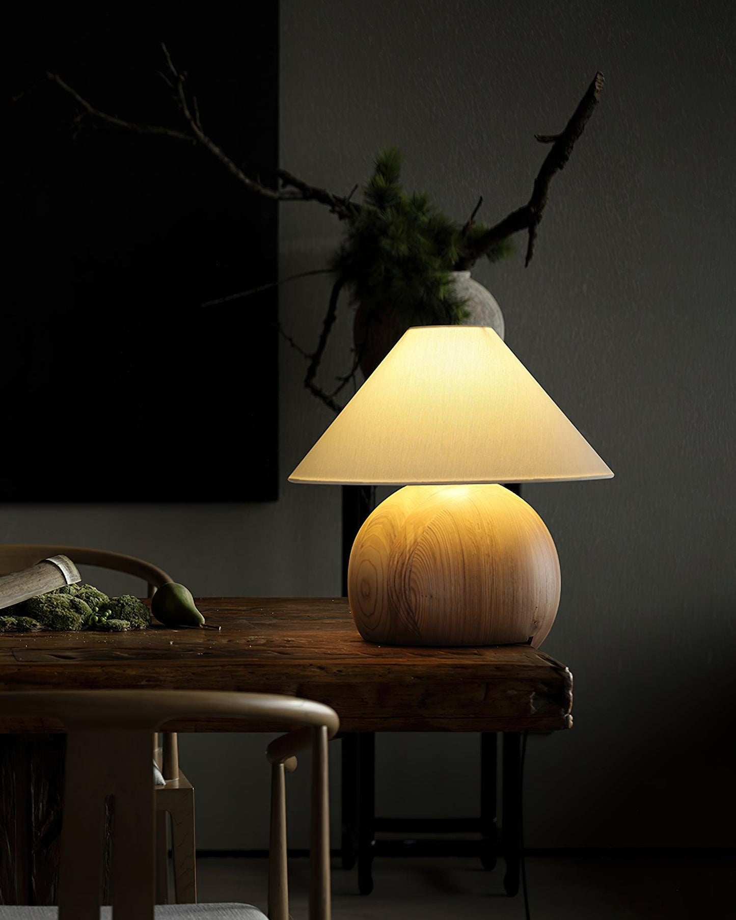 Corner Log Portable lamp Table Lamp