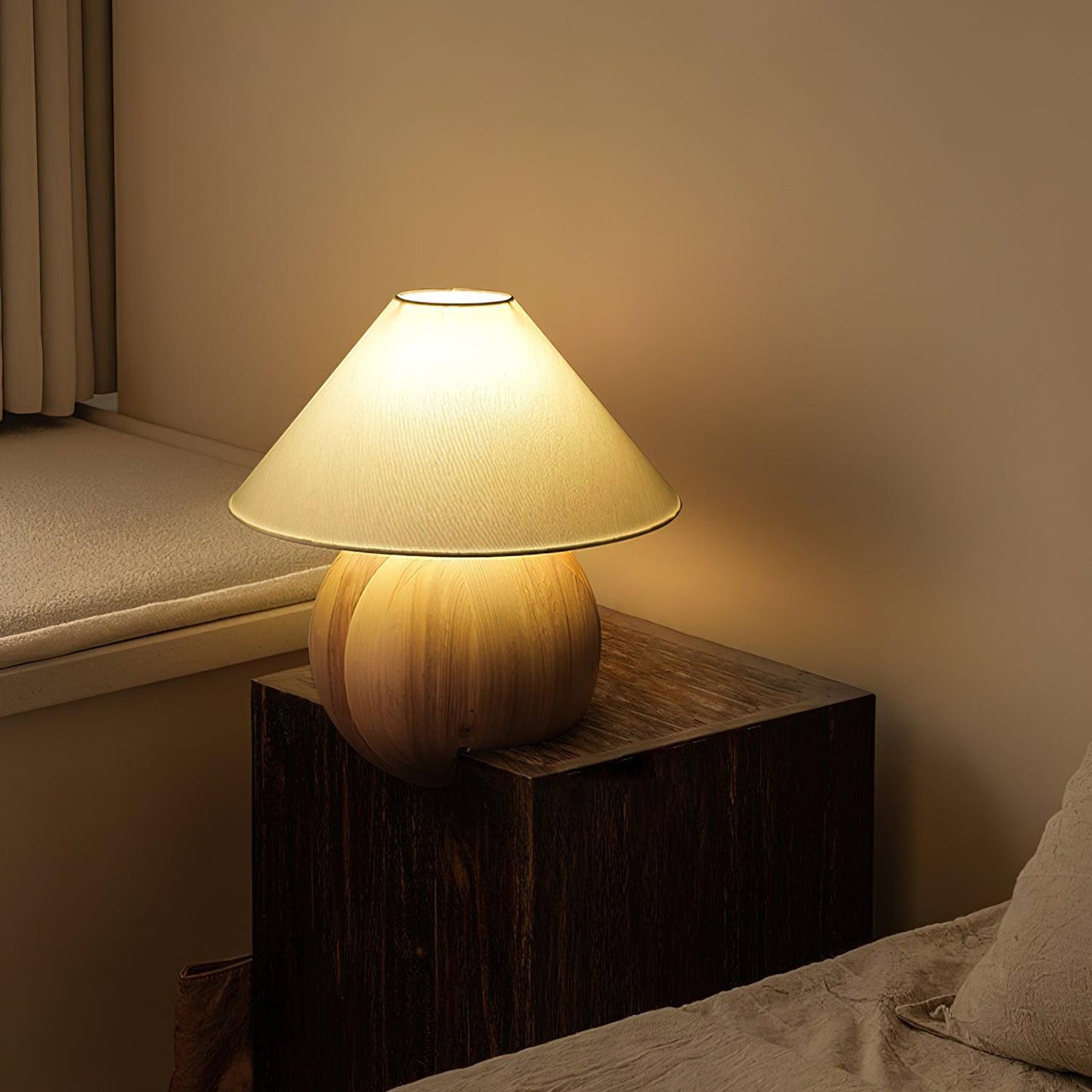 Corner Log Portable lamp Table Lamp