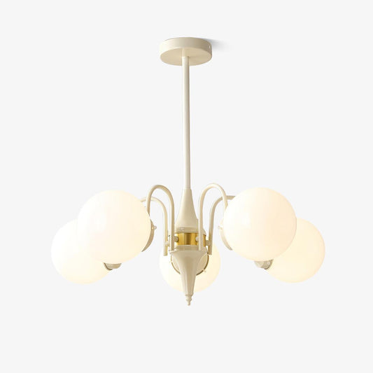 Cream Ball Electrolier Chandelier