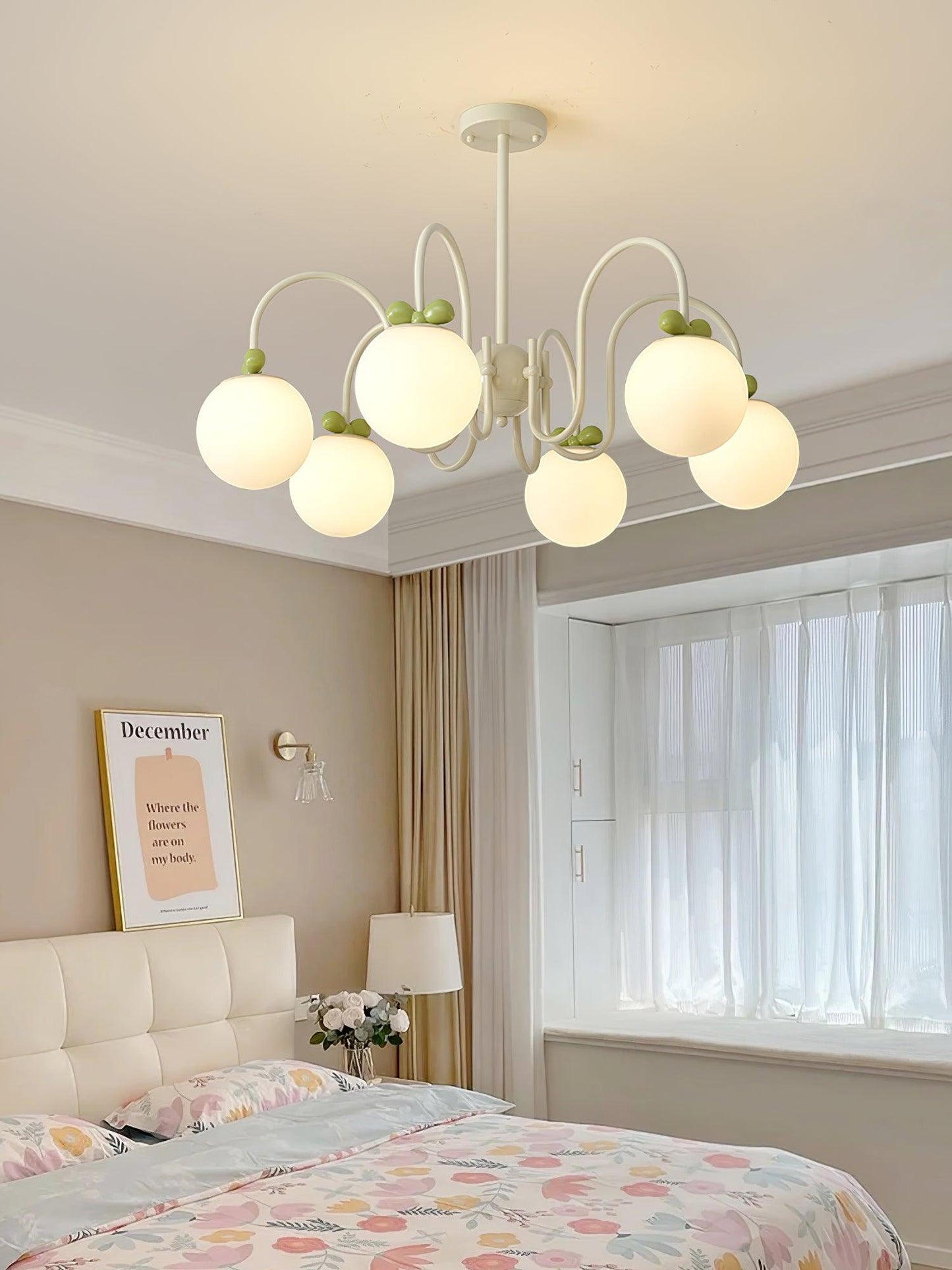 Cream Cherry Pendant light Chandelier