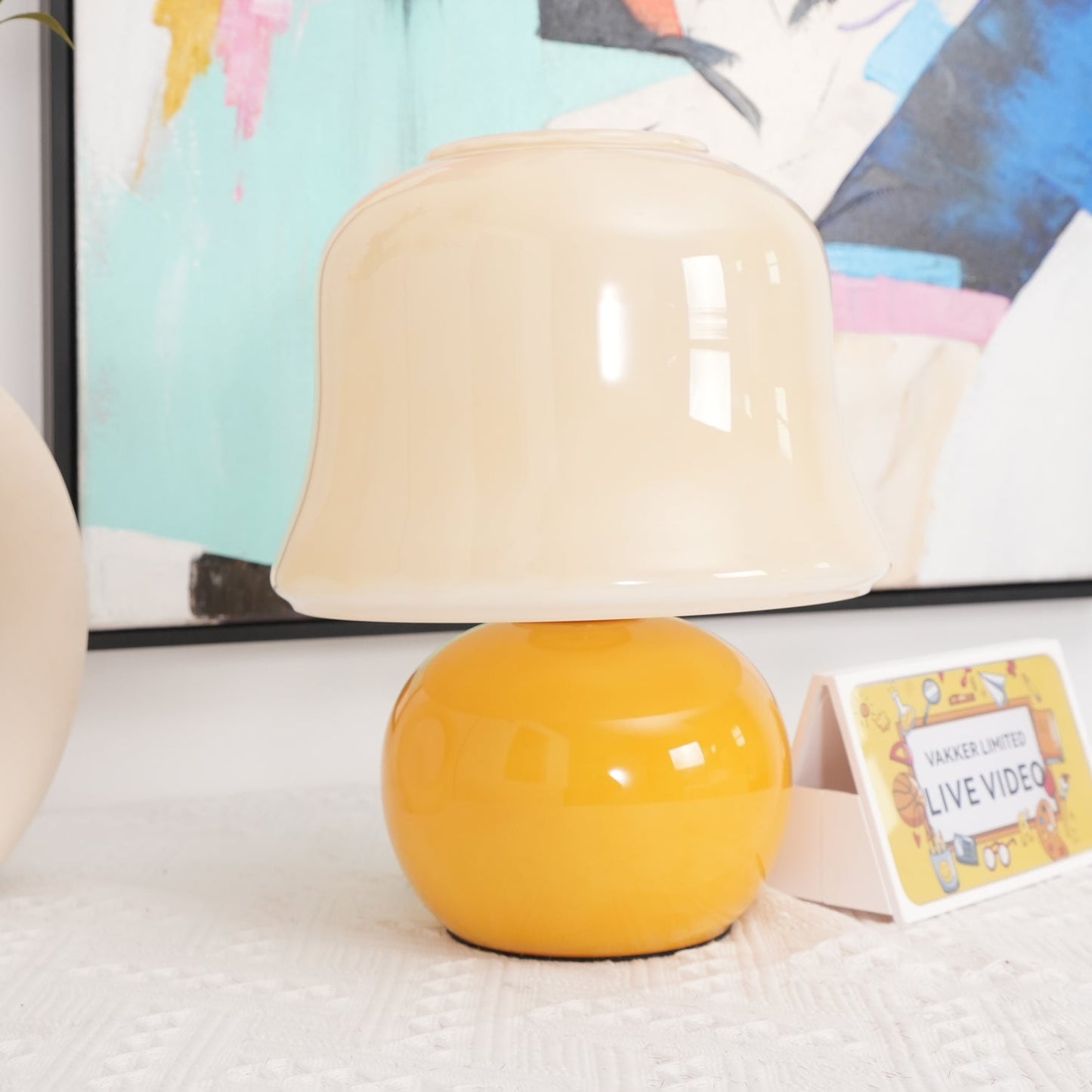 Creamy Mushroom Reading light Table Lamp