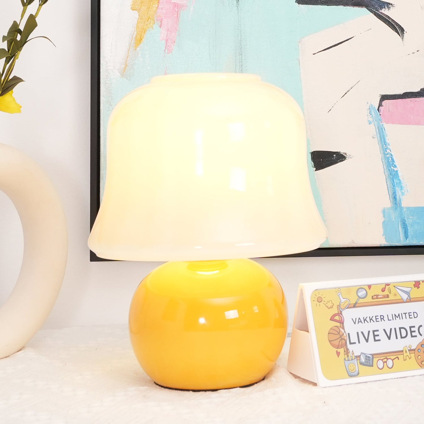 Creamy Mushroom Reading light Table Lamp