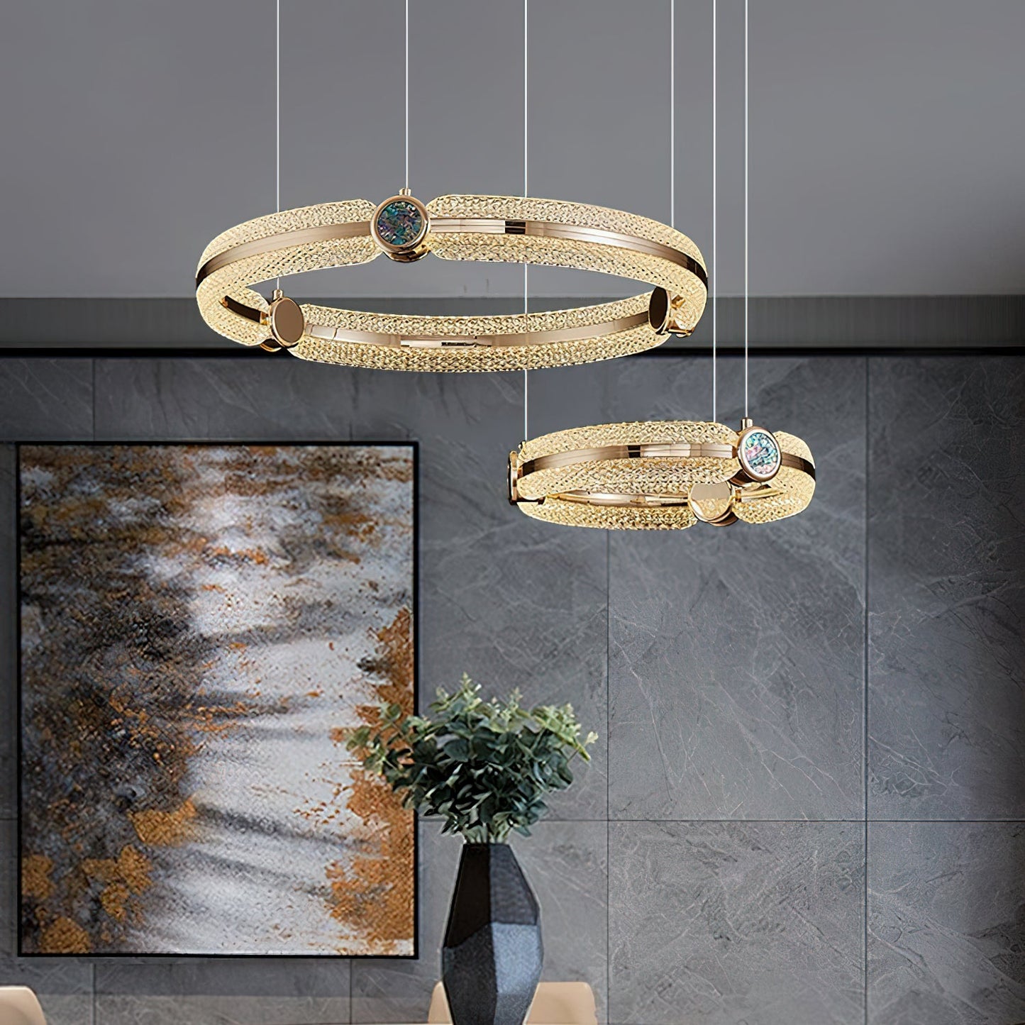 Creative Ring Gasolier Chandelier