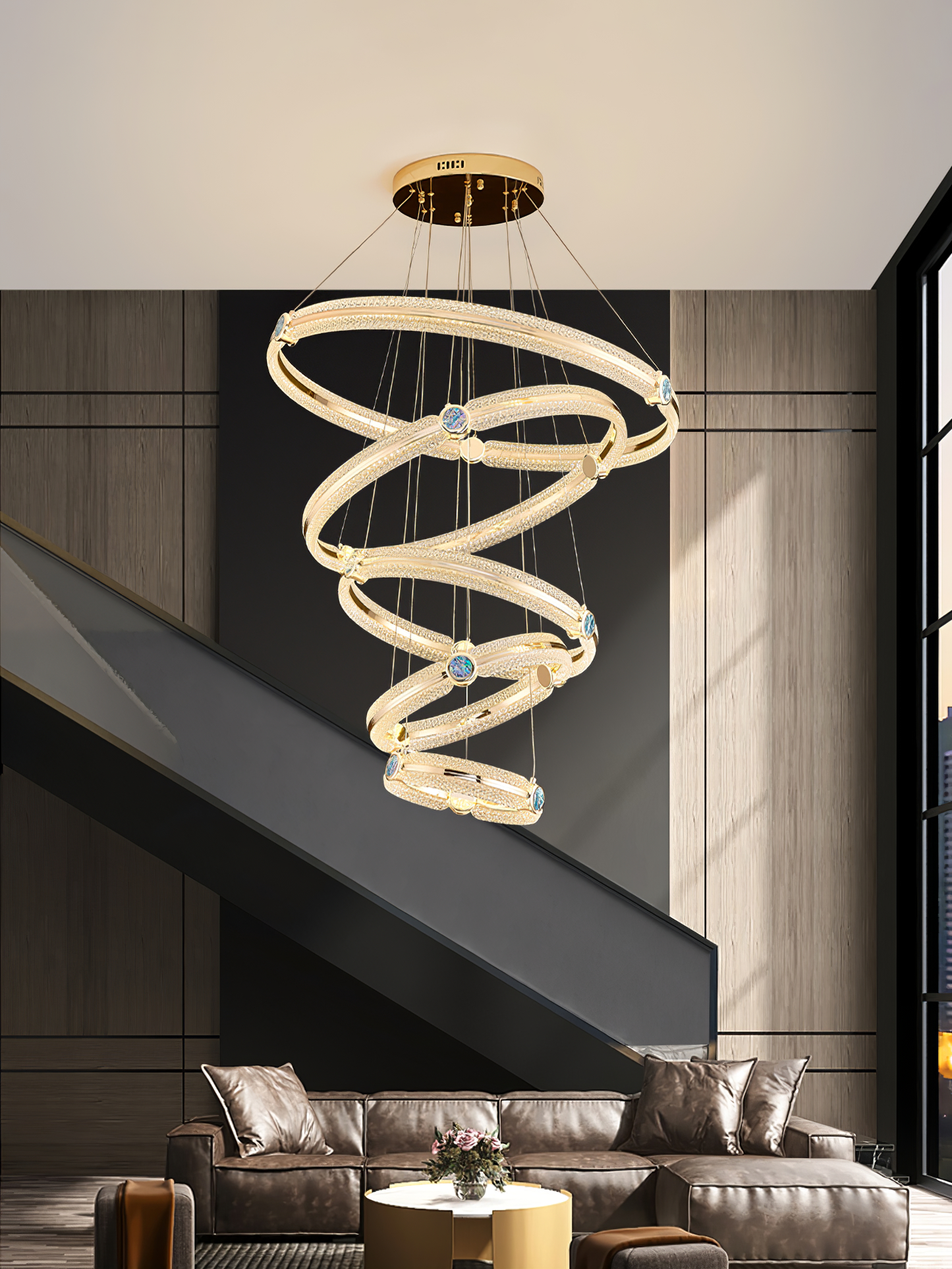 Creative Ring Gasolier Chandelier