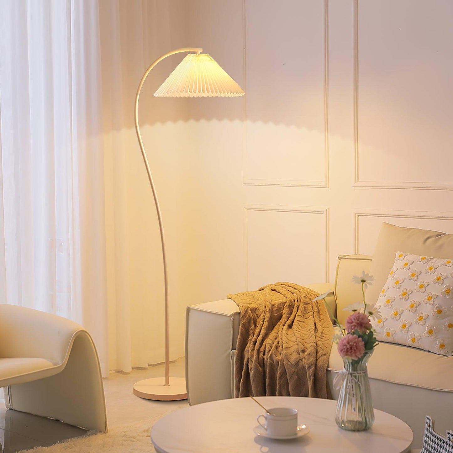 Crescini Pleated Free-standing Lamp Floor Lamp