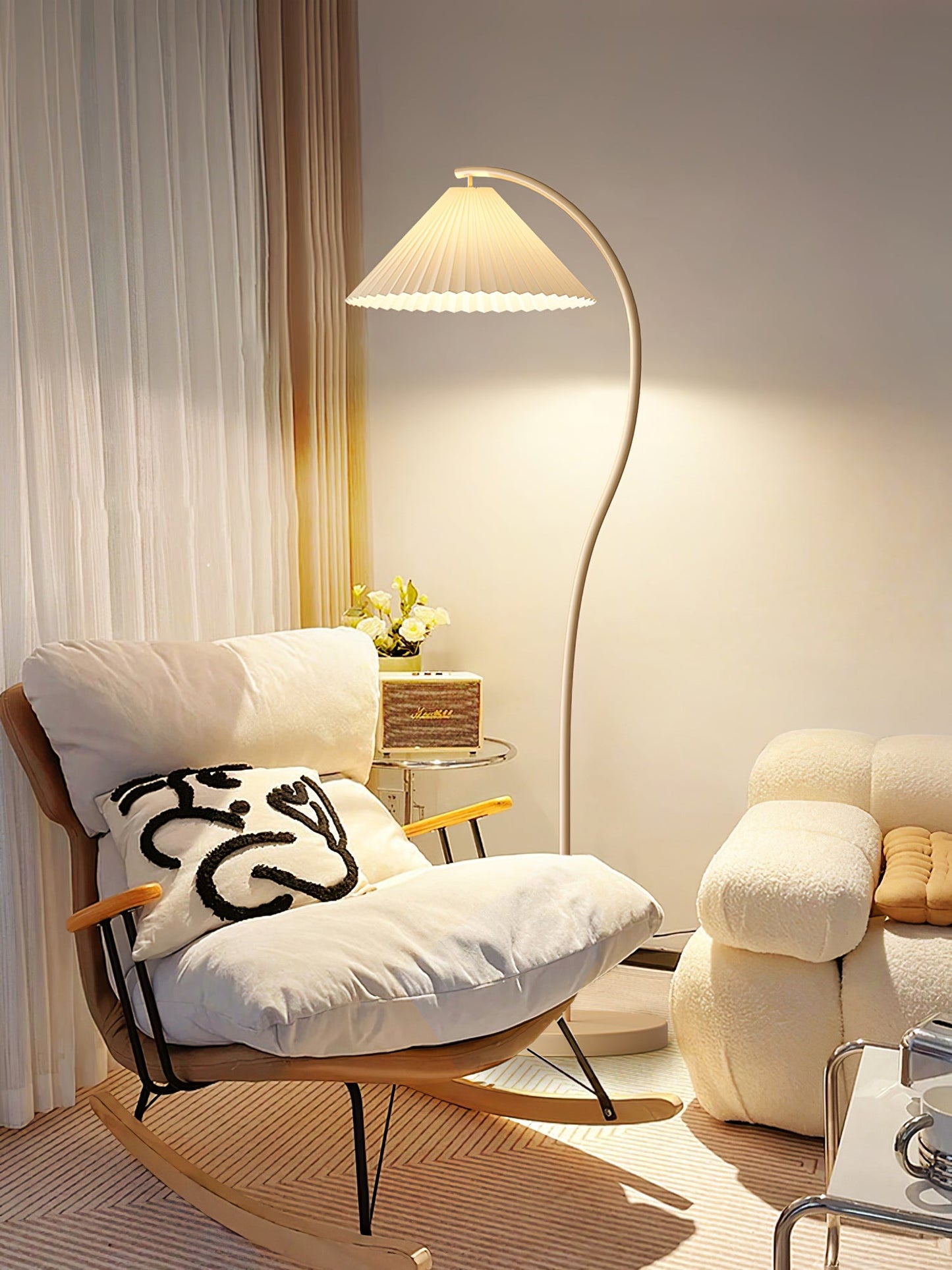 Crescini Pleated Free-standing Lamp Floor Lamp