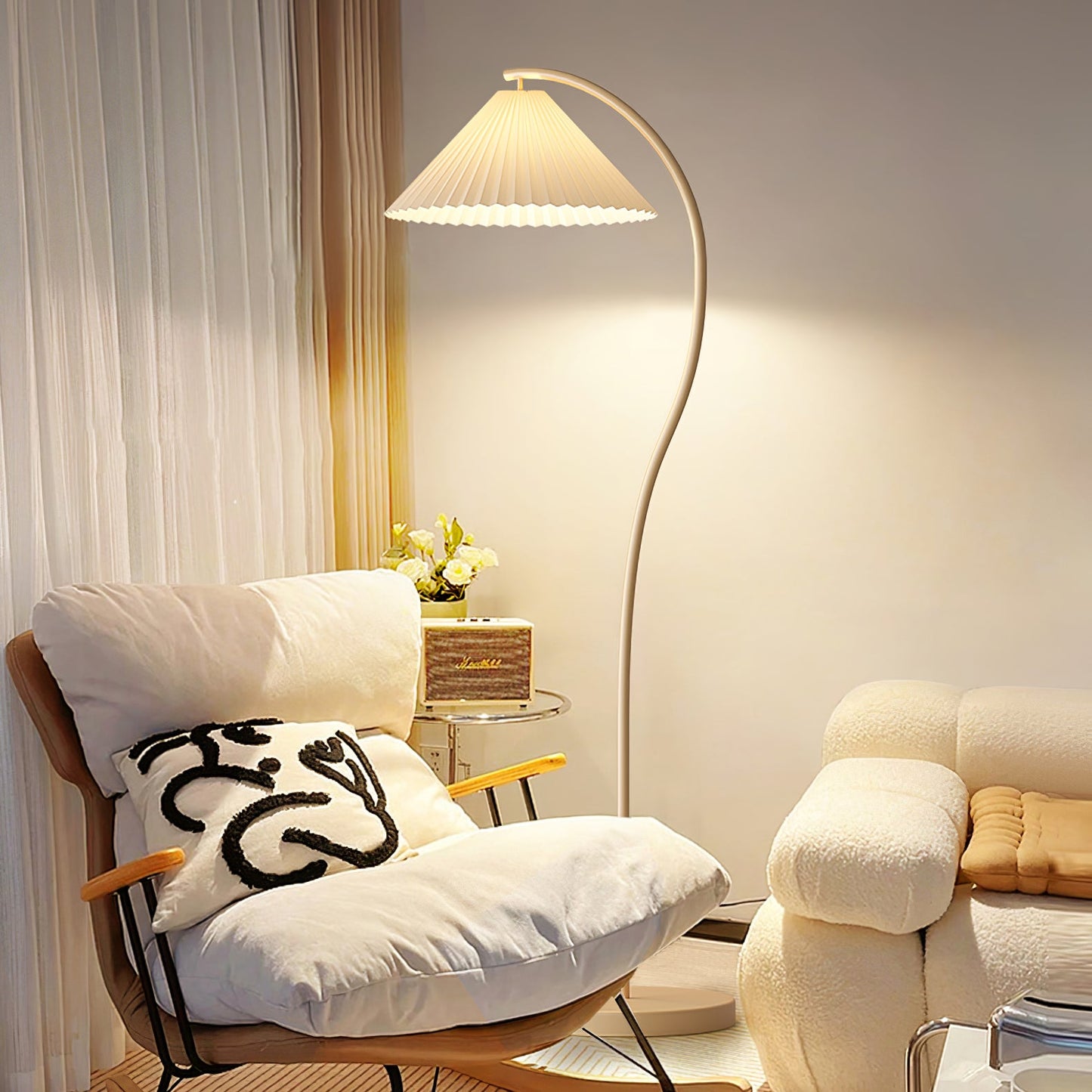 Crescini Pleated Free-standing Lamp Floor Lamp