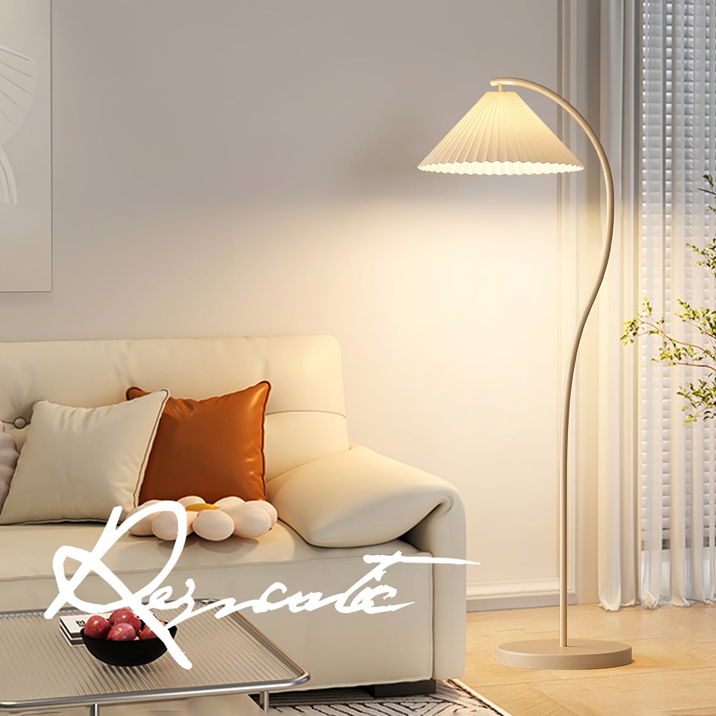 Crescini Pleated Free-standing Lamp Floor Lamp