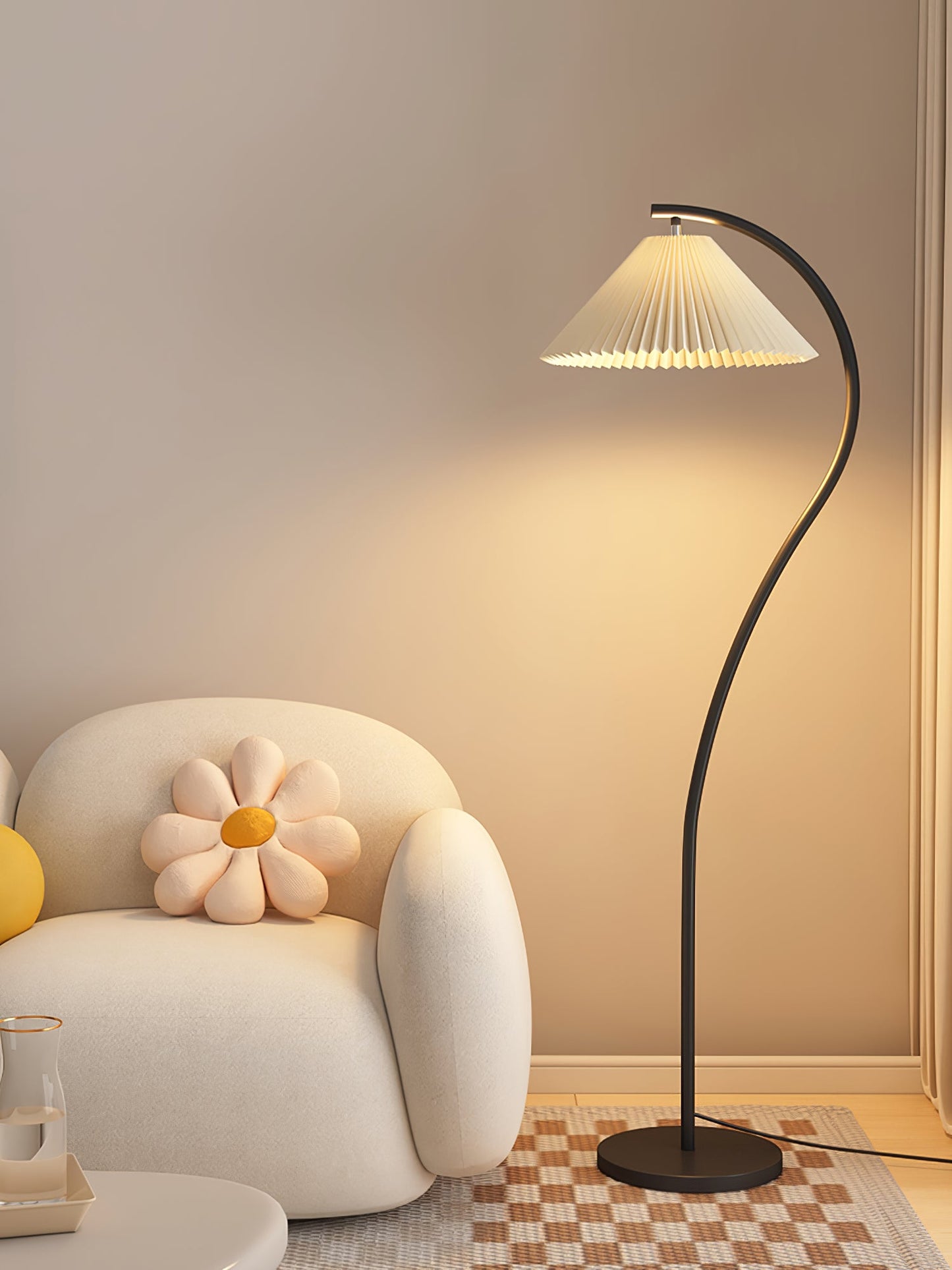 Crescini Pleated Free-standing Lamp Floor Lamp