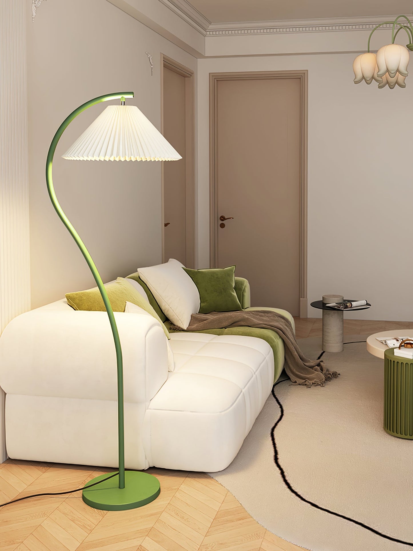 Crescini Pleated Free-standing Lamp Floor Lamp