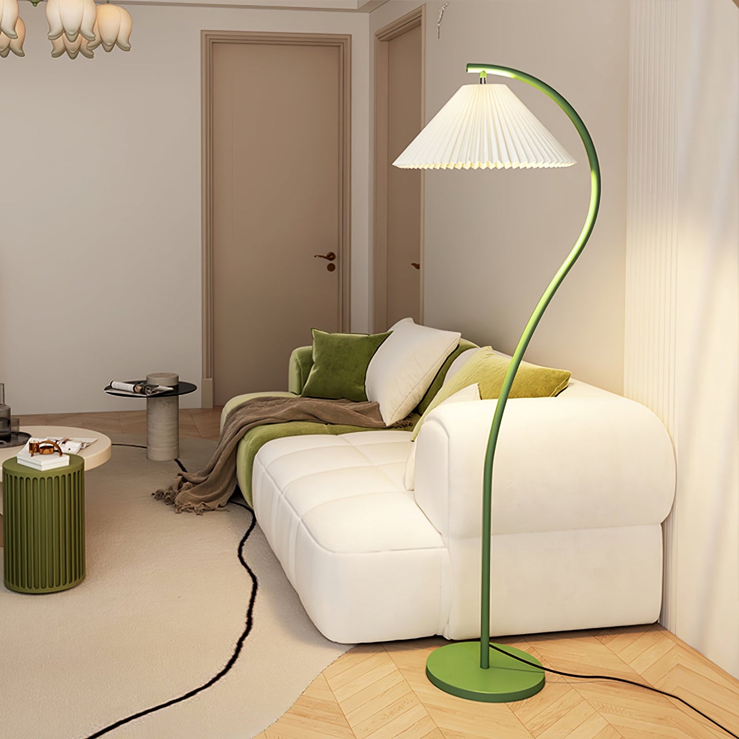 Crescini Pleated Free-standing Lamp Floor Lamp