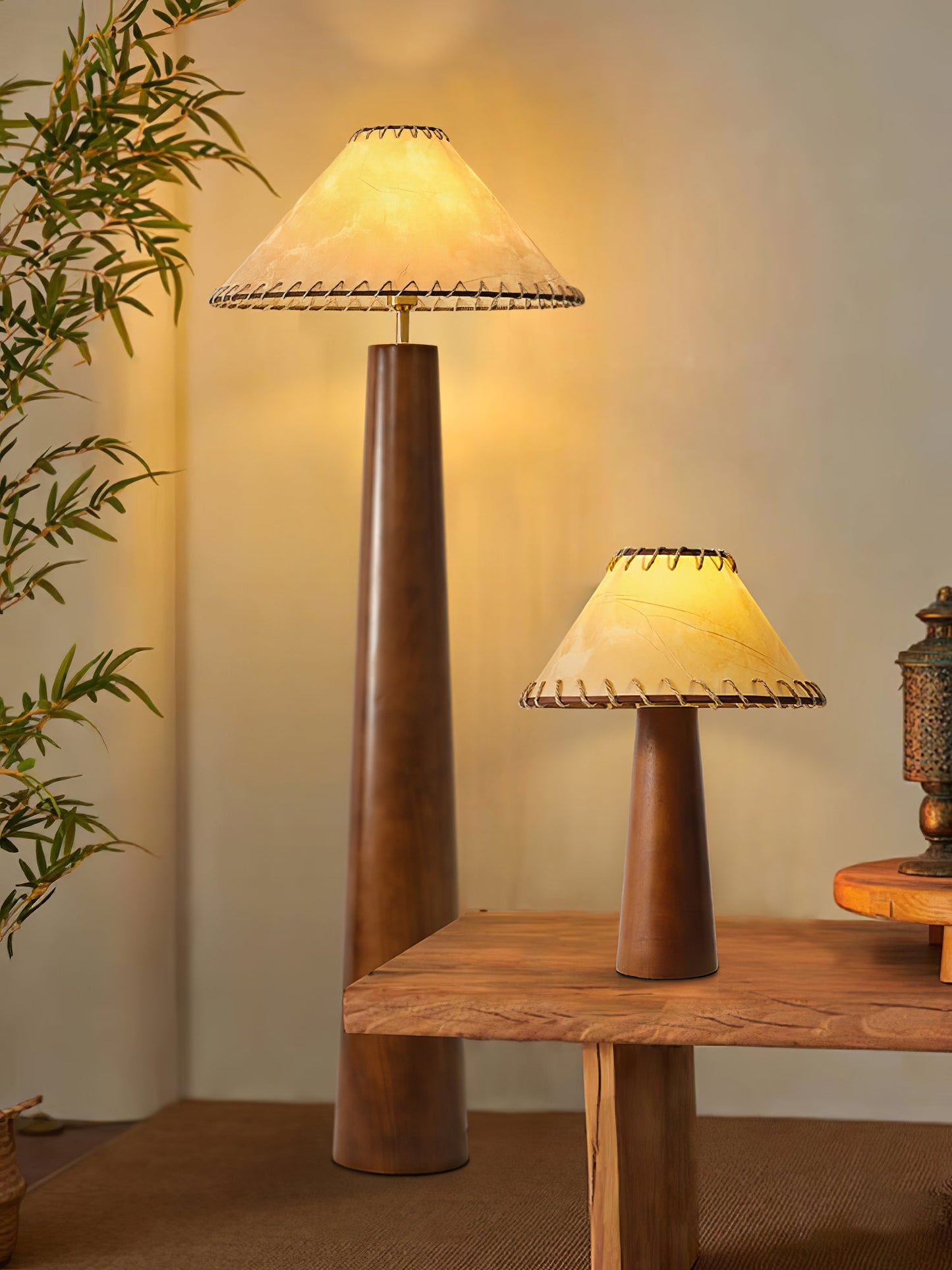 Crestview Paper Column Floor-standing Lamp Floor Lamp