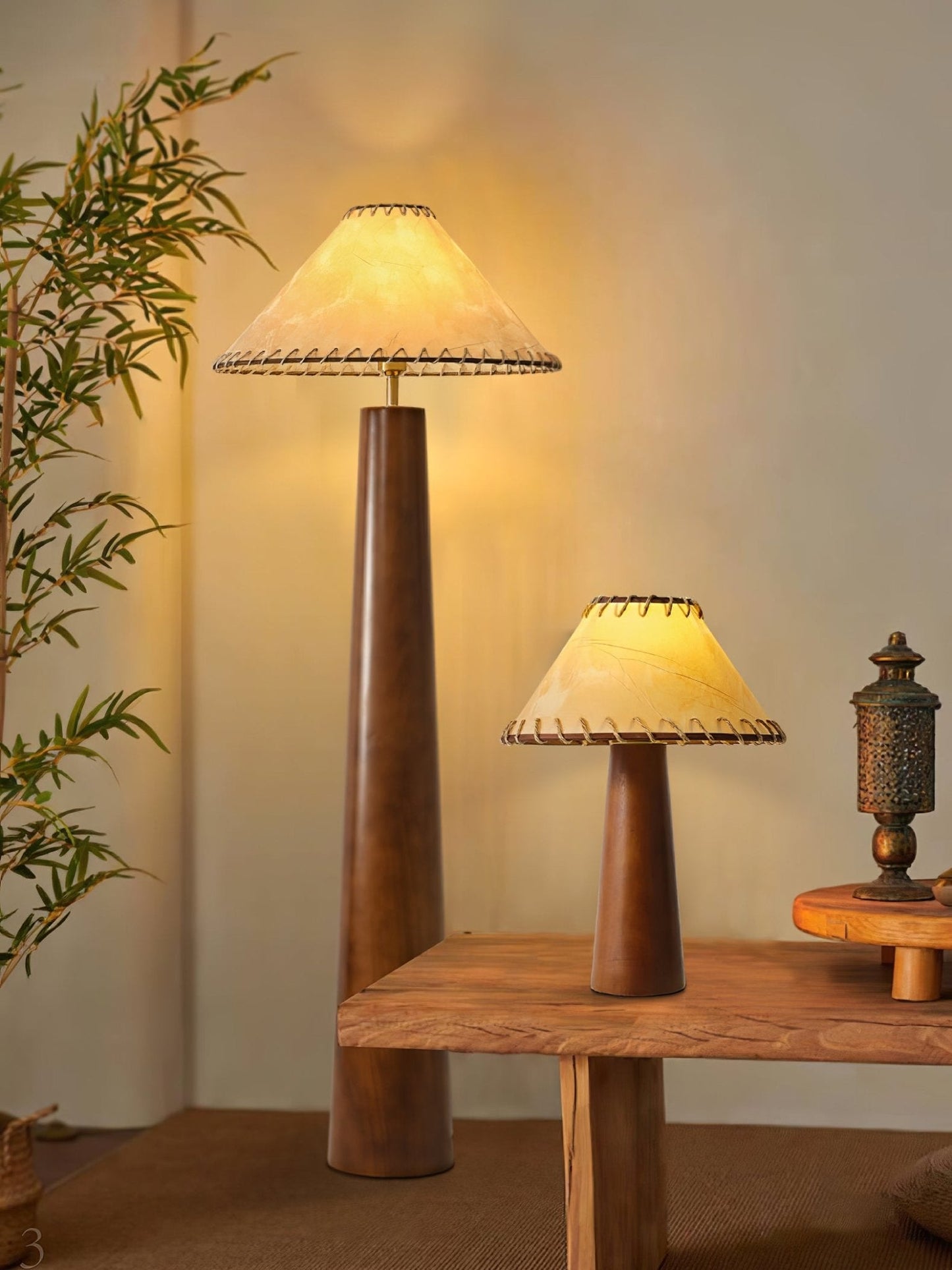 Crestview Paper Column Floor-standing Lamp Floor Lamp