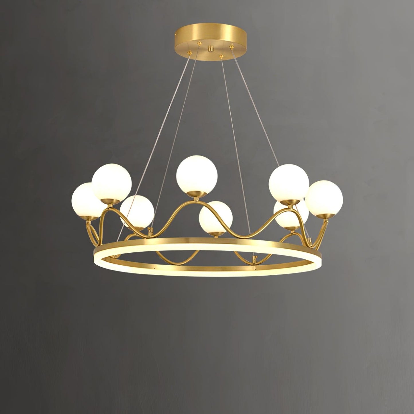 Crown Brass Crown Chandelier