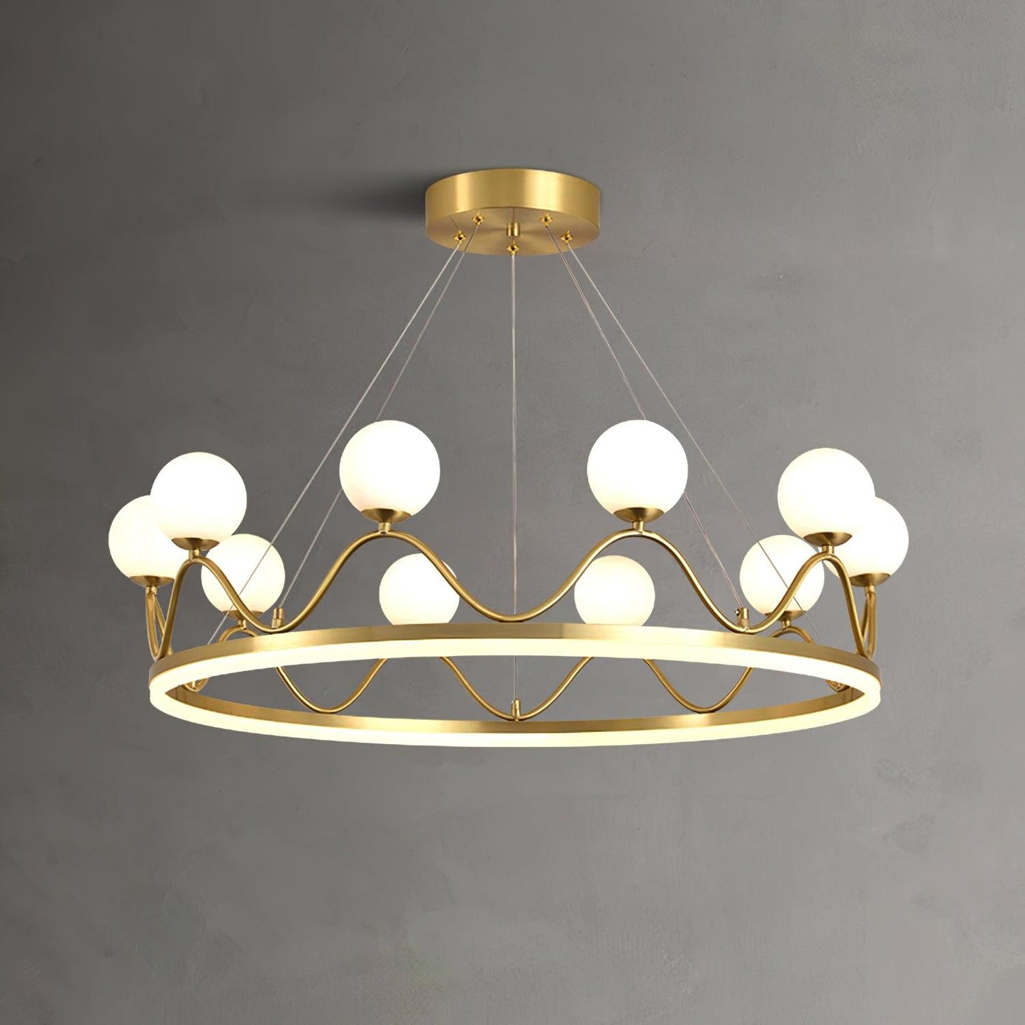 Crown Brass Crown Chandelier