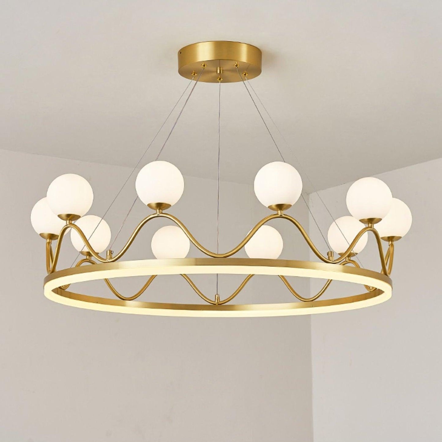 Crown Brass Crown Chandelier