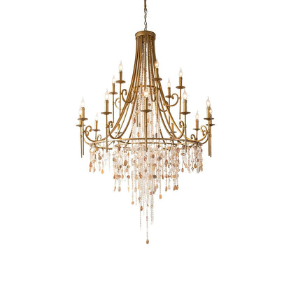 Tatum Lux Shell Crystal Pendant light Chandelier