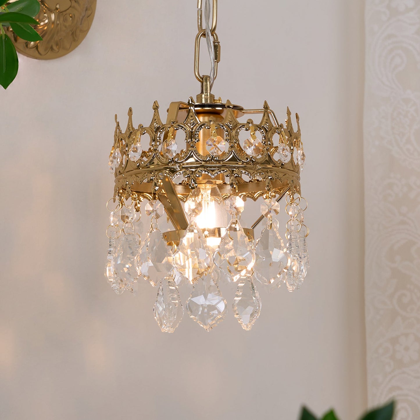 Crystal Crown Wall-mounted light Sconce