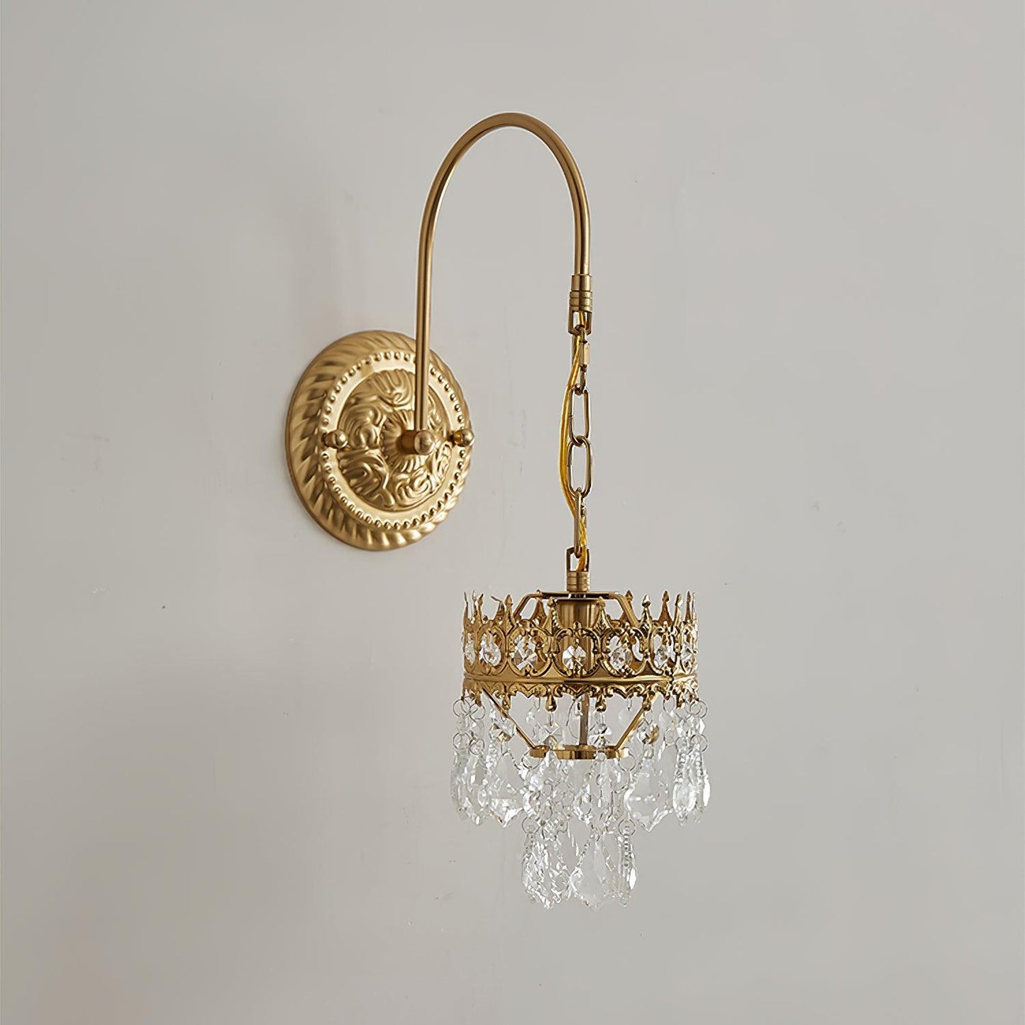 Crystal Crown Wall-mounted light Sconce