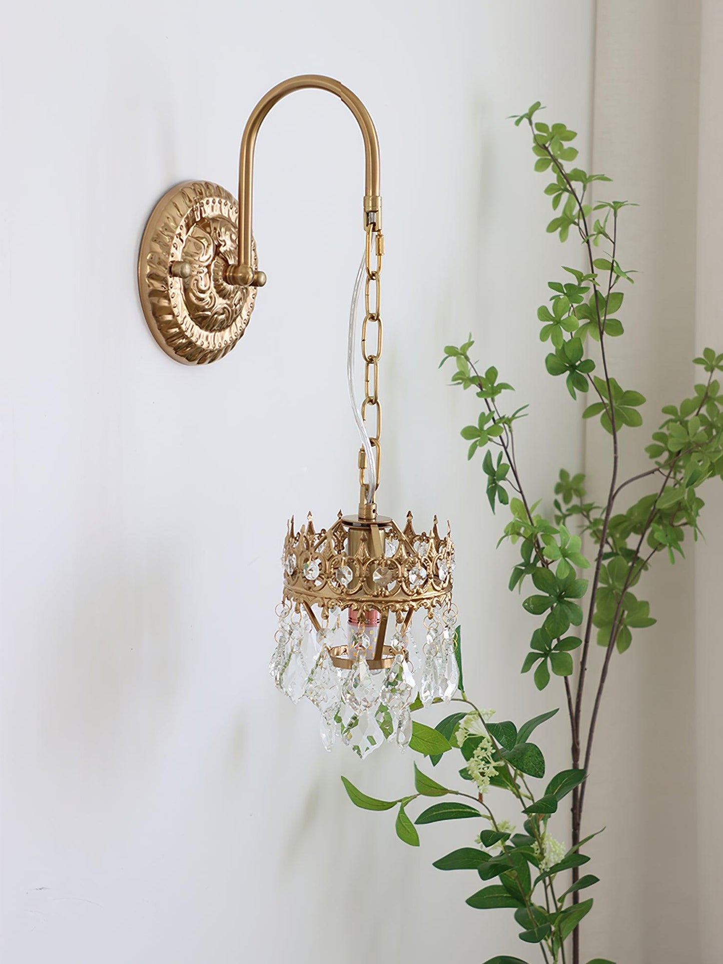 Crystal Crown Wall-mounted light Sconce