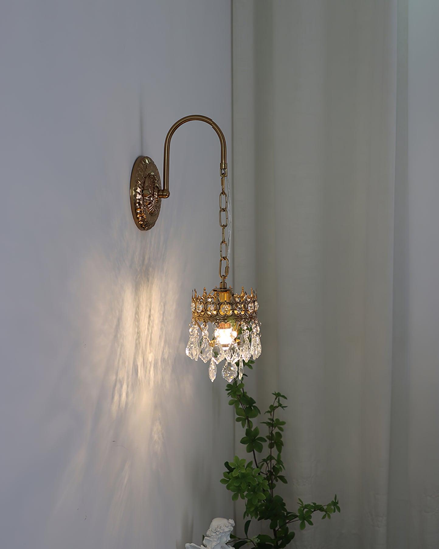 Crystal Crown Wall-mounted light Sconce