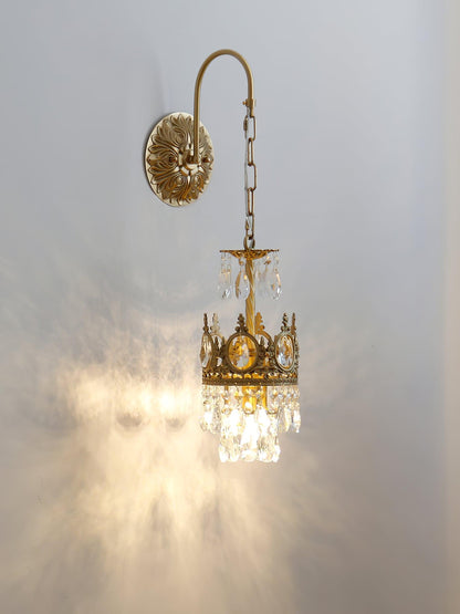 Crystal Crown Sconce Wall Light