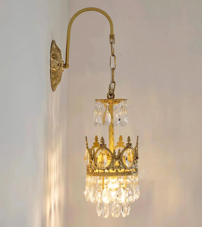 Crystal Crown Sconce Wall Light