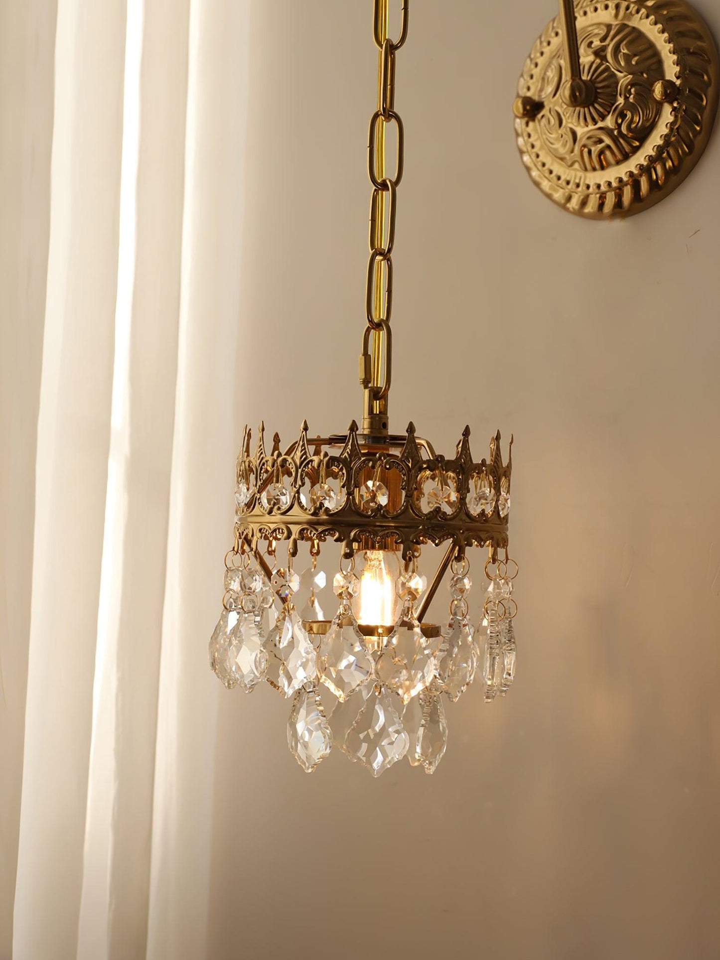 Crystal Crown Wall-mounted light Sconce