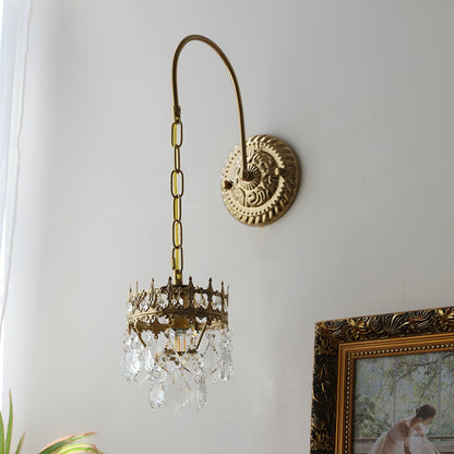 Crystal Crown Wall-mounted light Sconce