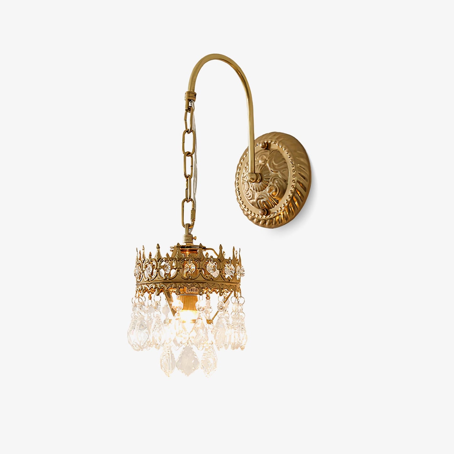 Crystal Crown Wall-mounted light Sconce