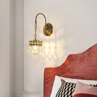 Crystal Crown Wall-mounted light Sconce