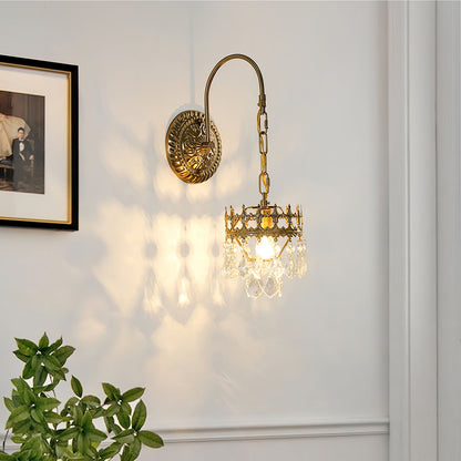 Crystal Crown Wall-mounted light Sconce