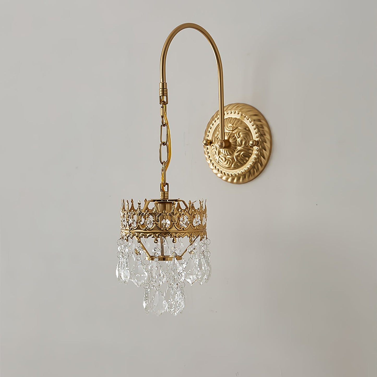 Crystal Crown Wall-mounted light Sconce