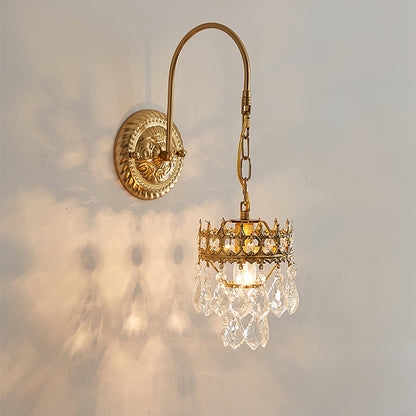 Crystal Crown Wall-mounted light Sconce