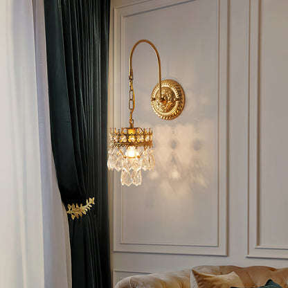 Crystal Crown Wall-mounted light Sconce