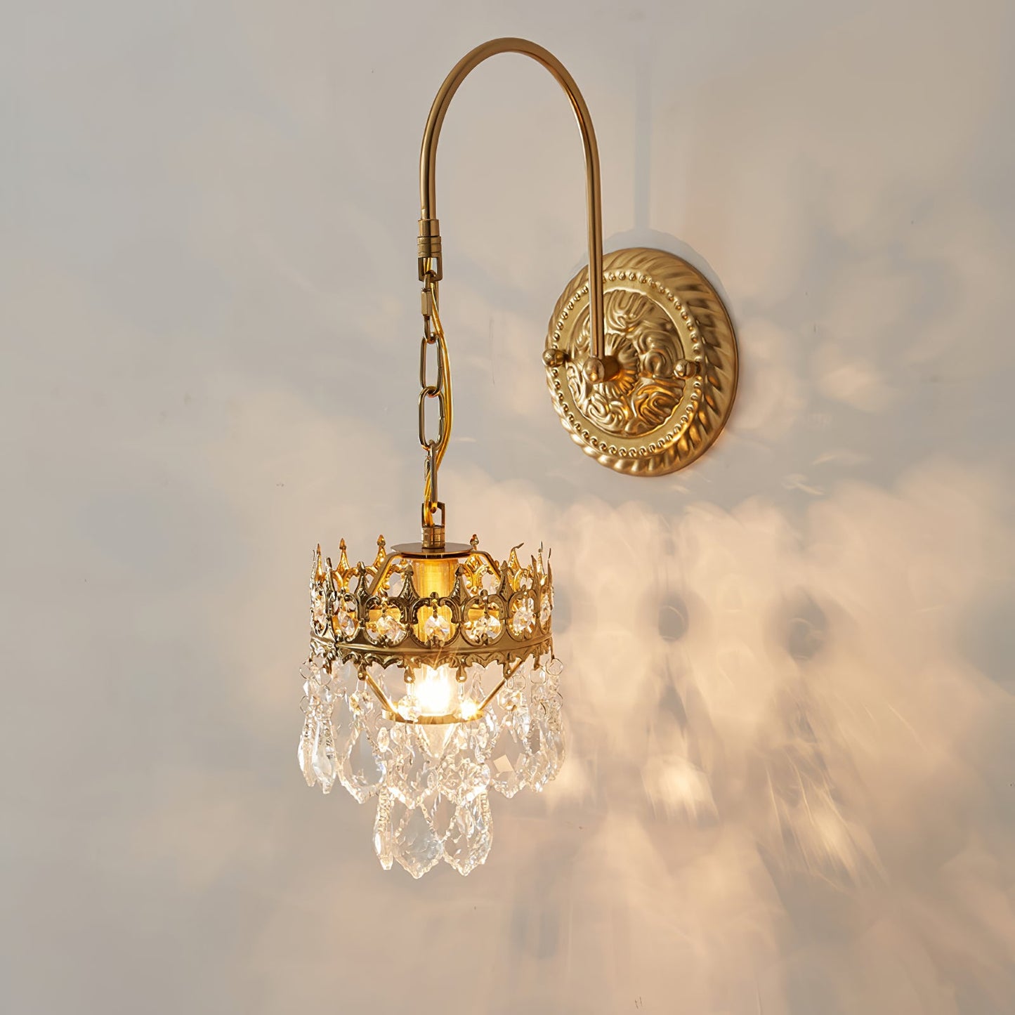 Crystal Crown Wall-mounted light Sconce