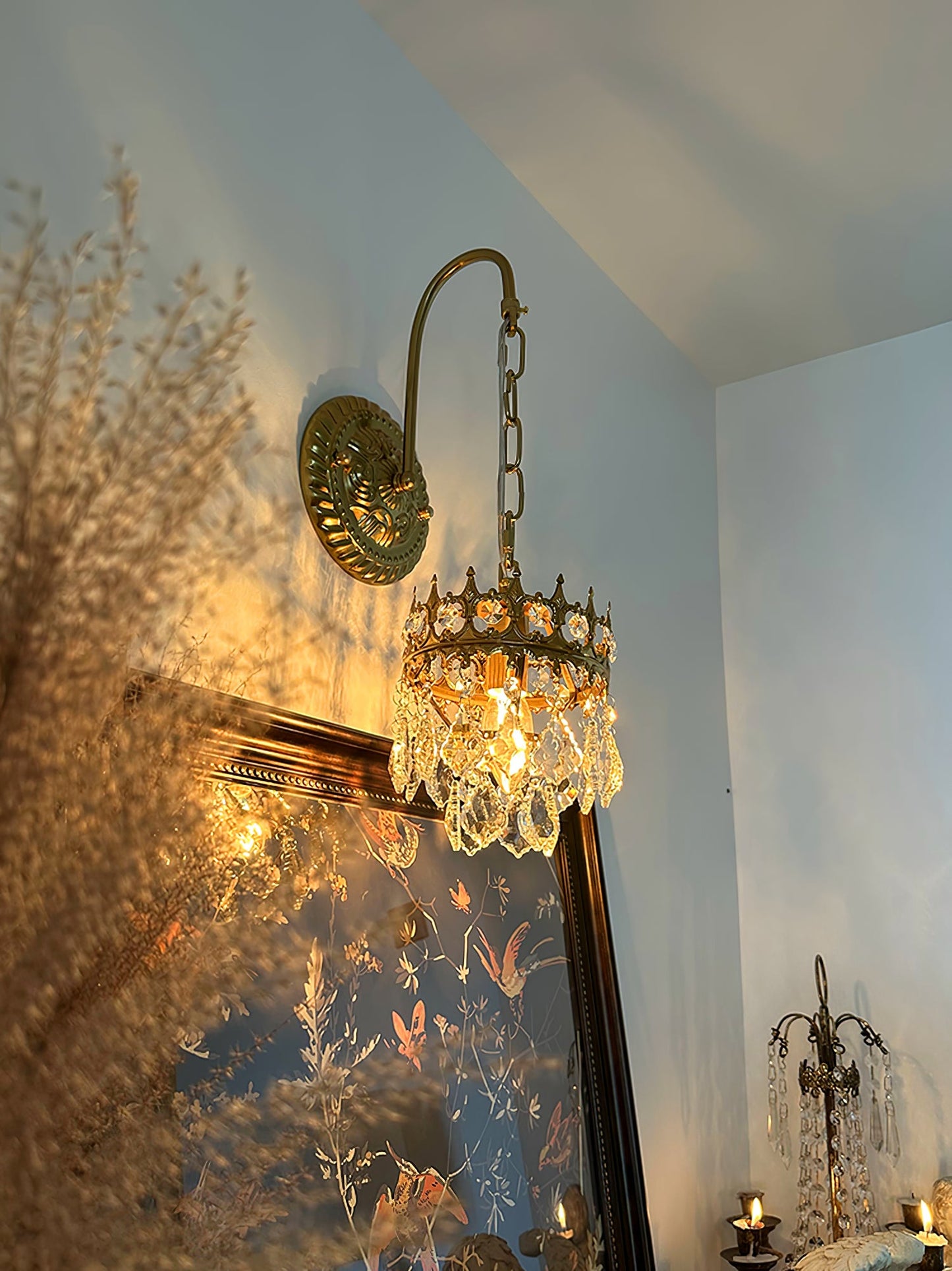 Crystal Crown Wall-mounted light Sconce