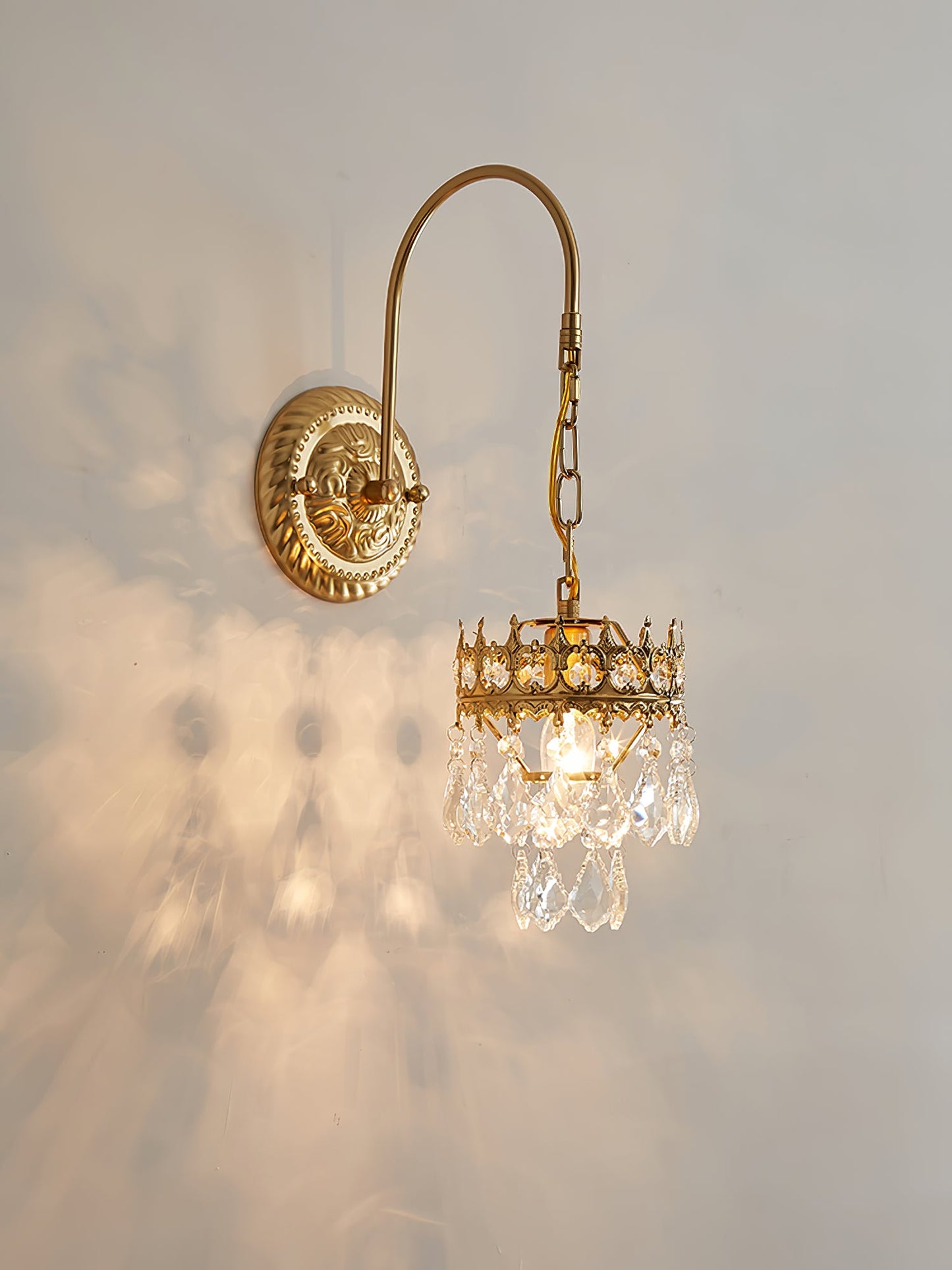 Crystal Crown Wall-mounted light Sconce