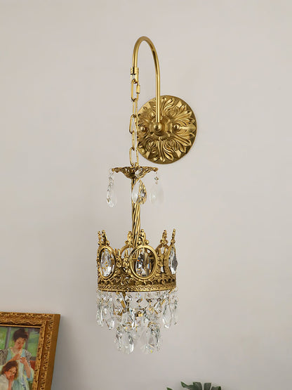 Crystal Crown Sconce Wall Light