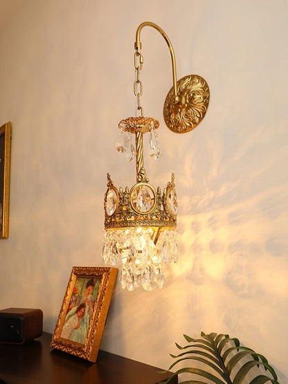 Crystal Crown Sconce Wall Light